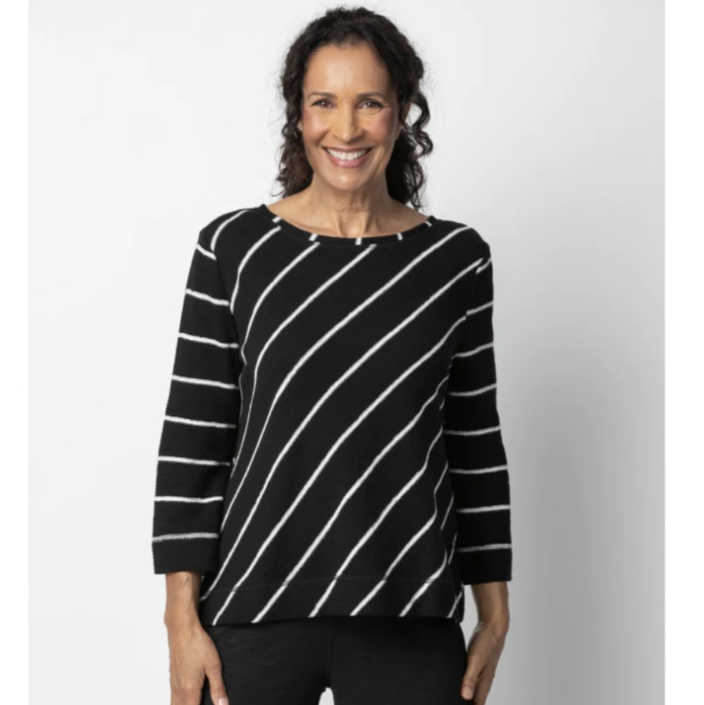 WOMEN'S HABITAT BEACH FRONT STRIPE PULLOVER SWEATER